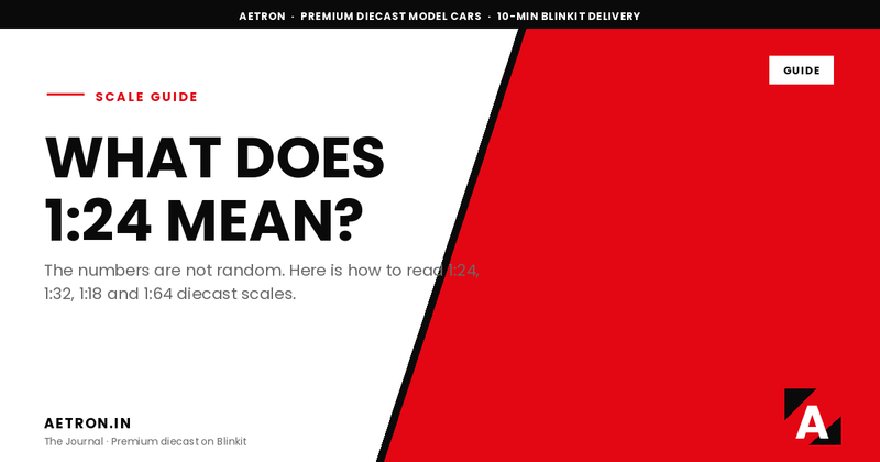 What does 1:24 diecast scale mean — Aetron Journal social card