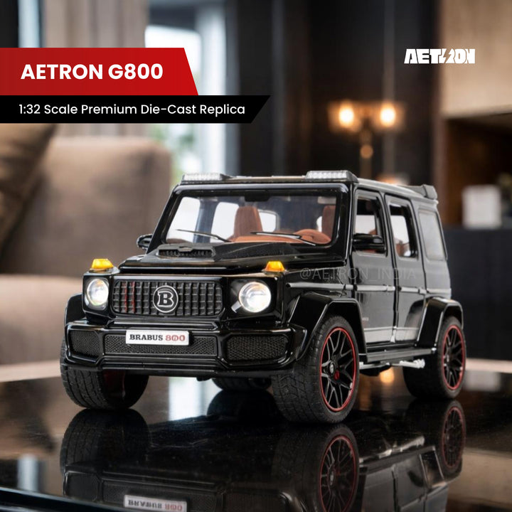 Aetron Brabus G800 1:32 diecast model in black, front view