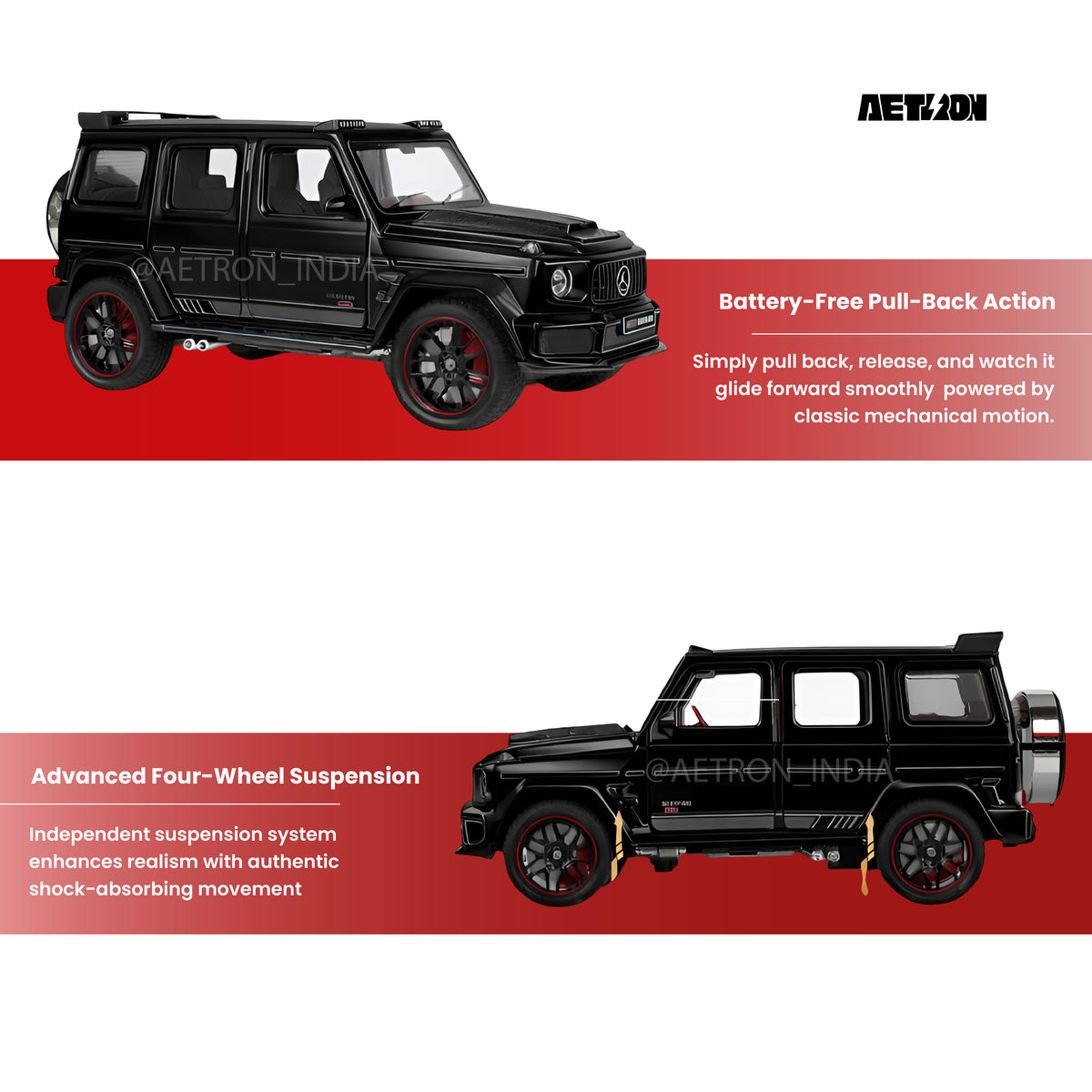 Aetron Brabus G800 SUV 1:32 Diecast Model — image 4